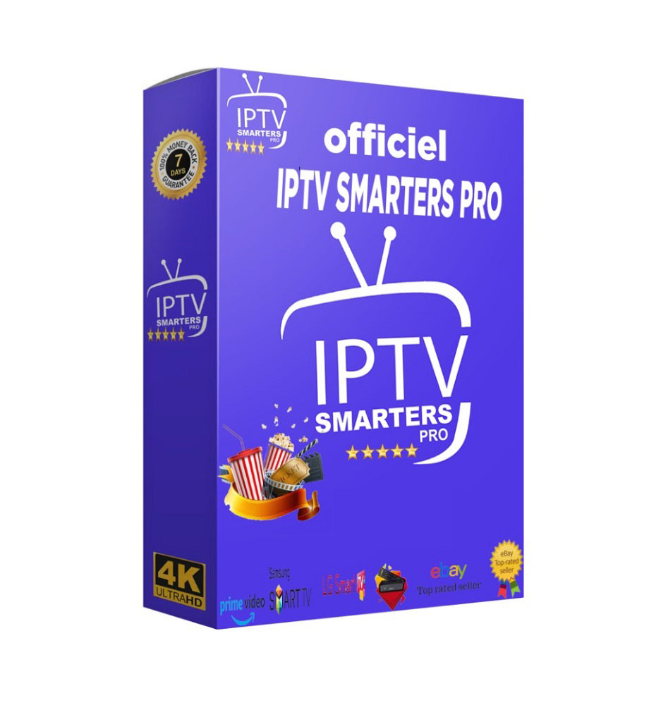Abonnement IPTV Premium Smarters Pro 12 Mois - Chaînes TV, Films, Séries, Sport En HD/4K Instantané